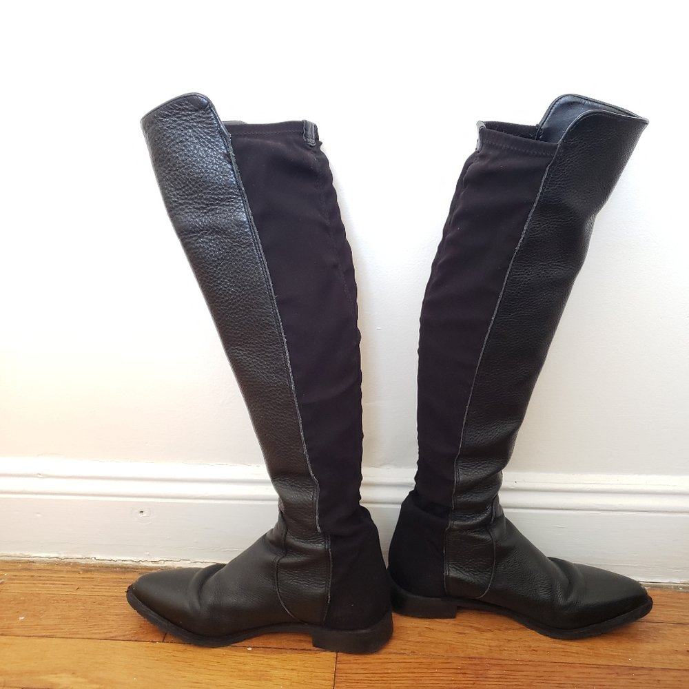 ZARA High Leather Boots